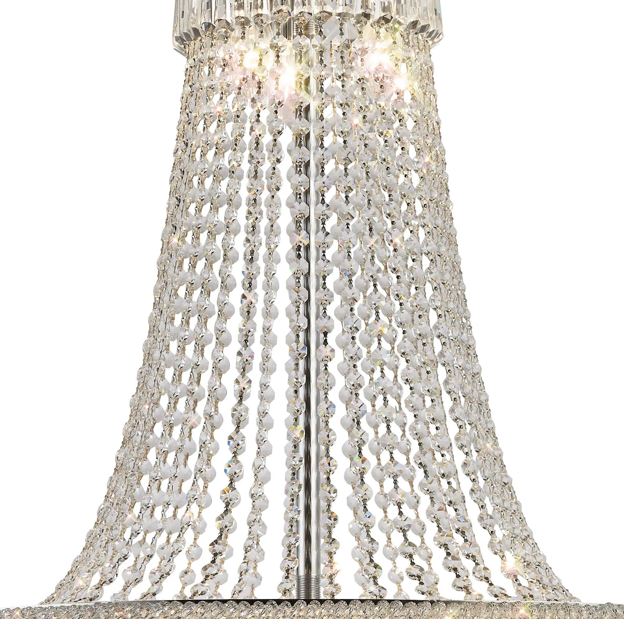 Alexandra Crystal Chandelier 18 Light (27kg) Polished Chrome IL31452  Diyas Alexandra Polished Chrome